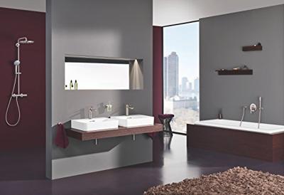 GROHE Lineare New waterbesparende wastafelkraan S-size met waste supersteel 32114DC1 - thumbnail