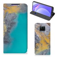 Xiaomi Mi 10T Lite | Standcase | Marble Blue Gold - thumbnail