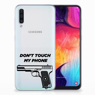 Samsung Galaxy A50 Silicone-hoesje Pistol DTMP Samsung Galaxy A50 Silicone-hoesje Pistol DTMP