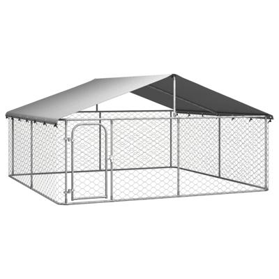 VidaXL Hondenkennel met dak 300x300x150 cm