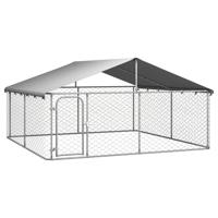 VidaXL Hondenkennel met dak 300x300x150 cm - thumbnail