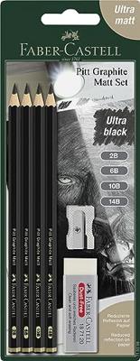 Faber Castell Grafietpotlood Pitt Mat set van 4