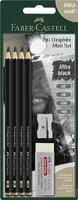 Faber Castell Grafietpotlood Pitt Mat set van 4 - thumbnail