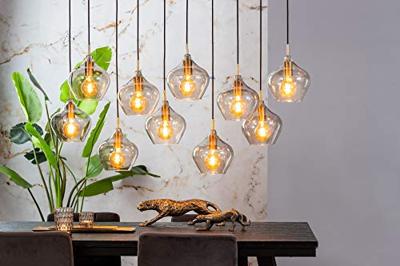 Light & Living Hanglamp 'Rakel' 10-Lamps, kleur Antiek Brons / Smoke - thumbnail