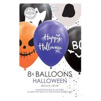 Halloween Ballonnen Set Boo (8st) - thumbnail