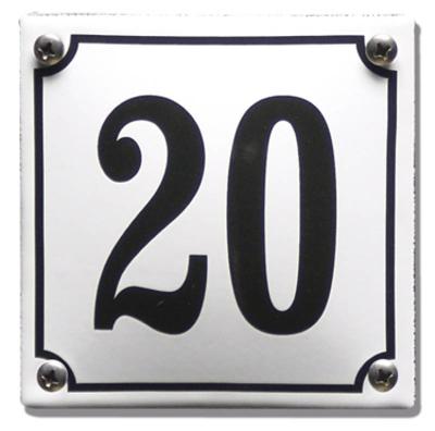 Emaille huisnummer standaard Emaille huisnummer standaard