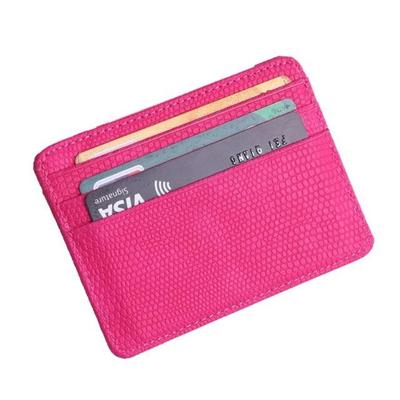 5 stuks Lizard patroon PU lederen bank kaart set kaart pakket (roze)