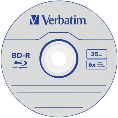 Verbatim DataLife BD-R BD-R 25GB 1st - Lege Blu-Ray Discs (BD-R, 120mm, 25GB, 6X, Sieradendoos, 1st)