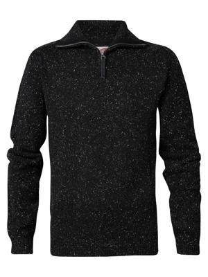 30% korting - Petrol Industries Heren Gemêleerde trui Zwart - S
