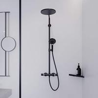 Hansgrohe Doucheset Raindance Select S 240 1jet PowderRain Met Thermostaat Mat Zwart - thumbnail