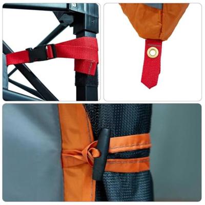 Tent met dak Anders Grijs en Oranje en Zwart Tent met dak Anders Grijs en Oranje en Zwart