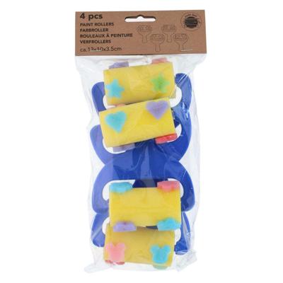 Verfroller met patronen, 4st. Verfroller met patronen, 4st.