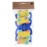 Verfroller met patronen, 4st. - thumbnail