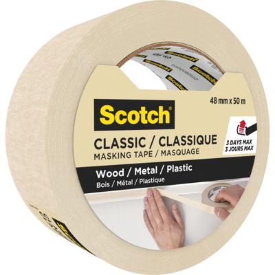 Afplaktape scotch classic 48mmx50m beige | 12 stuks