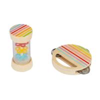 Bigjigs houten schud- en rolset, 2st. - thumbnail