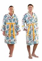 Unisex badjas kokosnoot - crazy comfort-s/m - thumbnail