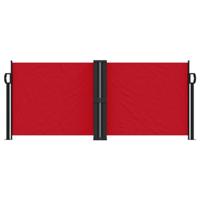 Windscherm uittrekbaar 100x600 cm rood - thumbnail