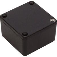 Hammond Electronics 1590MMBK Universele behuizing 50 x 50 x 31 Aluminium Zwart 1 stuk(s) - thumbnail