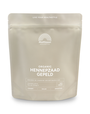 Mattisson HealthStyle Biologische Hennepzaad Gepeld Mattisson HealthStyle Biologische Hennepzaad Gepeld
