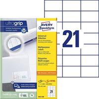 Etiket avery 3652 70x42.3mm wit 4200st - thumbnail