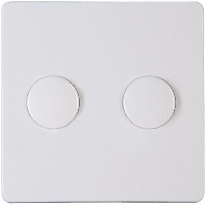 KOPP Afdekplaat Duo Dimmer - Paris HK05 Arctic Glans Wit