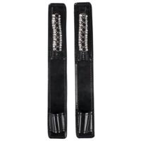 QHP Bernice sporenbeschermers zwart/blauw - thumbnail