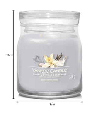 Yankee Candle smoked vanilla & cashmere signature medium jar