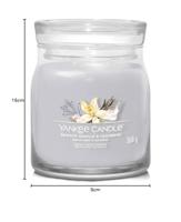 Yankee Candle smoked vanilla & cashmere signature medium jar - thumbnail
