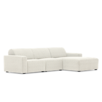 Hoekbank Brooklyn Wit Stof - thumbnail