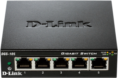 D-Link DGS-105/E DGS-105 Netwerk switch 5 poorten 1 GBit/s D-Link DGS-105/E DGS-105 Netwerk switch 5 poorten 1 GBit/s