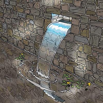 Ubbink waterval nevada 30 rvs led - thumbnail
