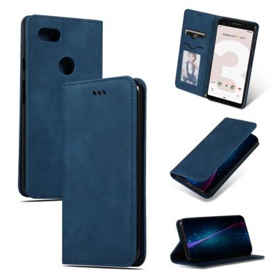 Retro huid voelen Business magnetische horizontale Flip lederen case voor Google pixel 3 (marineblauw) Retro huid voelen Business magnetische horizontale Flip lederen case voor Google pixel 3 (marineblauw)