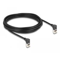 DeLOCK RJ45 Network Cable Cat.6A S/FTP Slim 90° upwards / upwards angled 5 m kabel - thumbnail