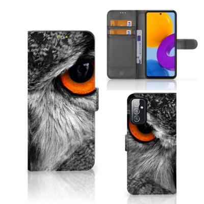 Samsung Galaxy M52 | Telefoonhoesje | Met pasjeshouder | Uil