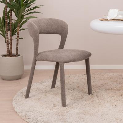 WOOOD Eetkamerstoel 'Noble' Geweven, kleur Taupe WOOOD Eetkamerstoel 'Noble' Geweven, kleur Taupe