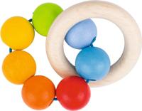 Goki houten grijppring regenboog - thumbnail