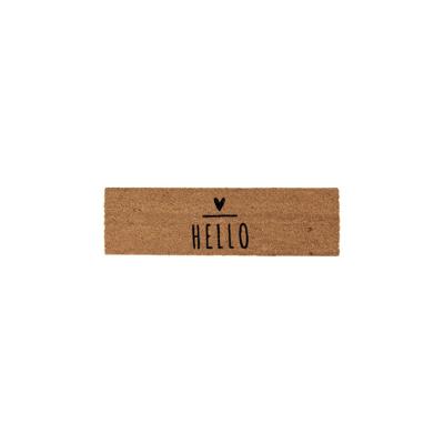 Clayre & Eef Deurmat hello kokos 75x22cm