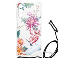 Samsung Galaxy A13 5G | A04s Case Anti-shock Bird Flowers - thumbnail