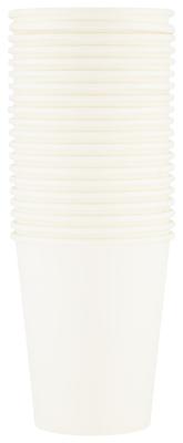 HEMA Papieren bekers 250ml wit - 20 stuks