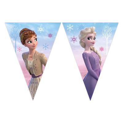 Globos Papieren vlaggenlijn fsc frozen 2 wind spirti, 3mtr.