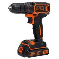 BLACK+DECKER BDCDC18B 18V 2x1.5Ah Schroefboor - 1 snelh | 2x 18V 1.5Ah accu's + 200mA Lader - BDCDC18B-QW - thumbnail