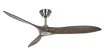 CasaFan ECO AIRSCREW 152 BN-GW Plafondventilator 28 W (Ø x h) 1520 mm x 275 mm Chroom Met afstandsbediening, Met wintermodus