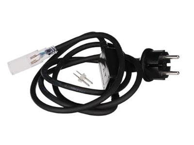 Aansluitsnoer LED Lichtslang 1,8m zwart - 5801300