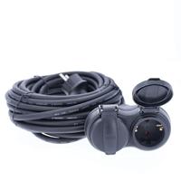 AS Schwabe 60662 Stopcontactsplitter Zwart - thumbnail