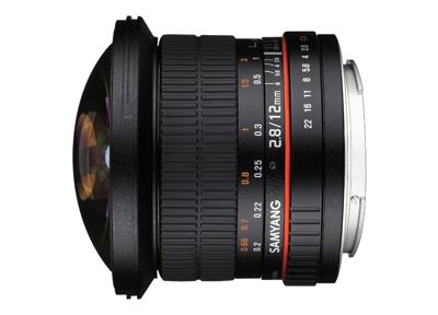 Samyang 7472 12/2,8 objectief Fisheye DSLR Sony E handmatige fotoolens, super groothoek zwart