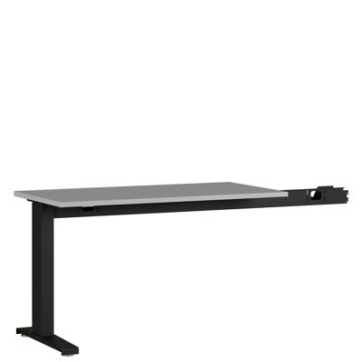 Aanbouwtafel Ergonoma Lichtgrijs Zwart Aanbouwtafel Ergonoma Lichtgrijs Zwart
