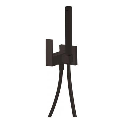 Inbouw Bidetmengkraan Tres Cuadro Exclusive met Doucheslang en Hendel Mat Zwart