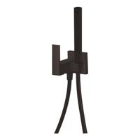 Inbouw Bidetmengkraan Tres Cuadro Exclusive met Doucheslang en Hendel Mat Zwart - thumbnail