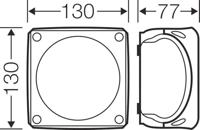 Hensel 62000051 Verdeeldoos Halogeenvrij, Verzegelbaar, Weerbestendig (l x b) 130 mm x 130 mm 1 stuk(s) - thumbnail