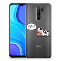 Xiaomi Redmi 9 Telefoonhoesje met Naam Cow - thumbnail